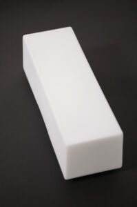 Lampada in vetro bianco